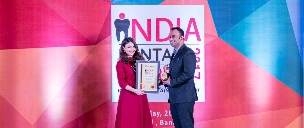 Awarded as the Best Dental Clinic in Pune, India - 2017