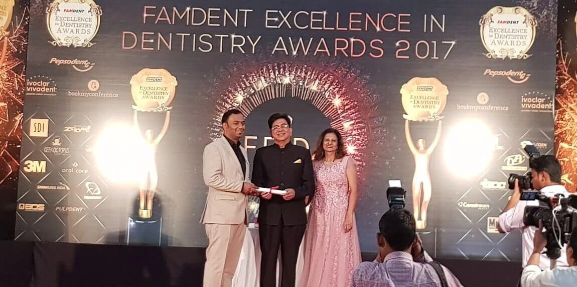 Awarded as the Best Dental Clinic in Pune, India - 2017